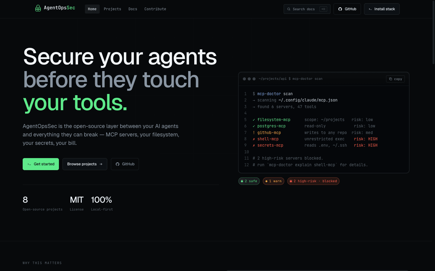 AgentOpsSec screenshot
